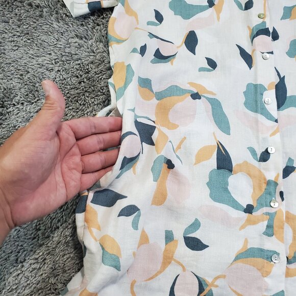 Rachel Zoe 100% Linen Button Front Mini Dress - Medium - Picture 6 of 8